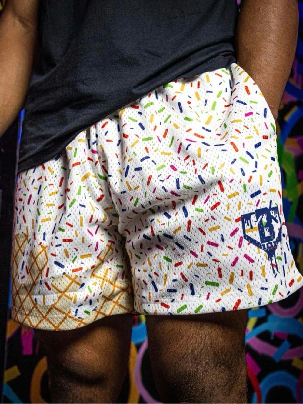 Baseball Lifestyle 101 Ice‎ Cream Shorts men’s size large